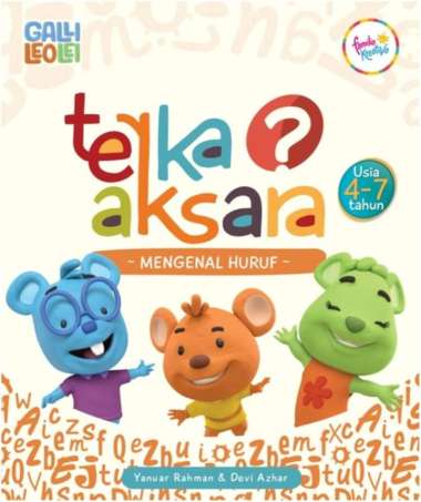 Mizan Buku Anak Gallileolei Terka Aksara Mengenal Huruf  Multicolor
