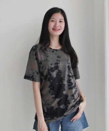 ELLIPSES INC Tumblr Tee TIE DYE Kaos Pria Lengan Pendek hitam XXL