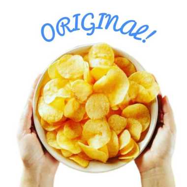 Keripik Singkong Asin Putih / Kripik SIngkong Original / Cassava Chips