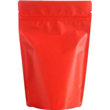 SPM Ziper Kemasan Standing Pouch Alumunium Metalic Warna warni 12x20 Tebal Murah Merah