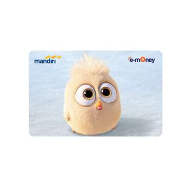 Kartu EMONEY MANDIRI Angry Birds Hatchlings Di salju Lucu Kartun Anime Kartu Etoll e toll E Money E-