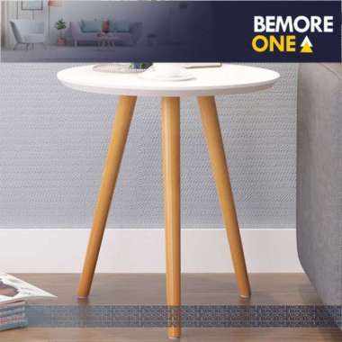 Terbaik Meja Tamu Kayu Scandinavian Minimalis Bulat / Coffee Table