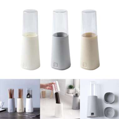 3x kitchen cutlery holder utensil drainer spoon fork storage organizer box