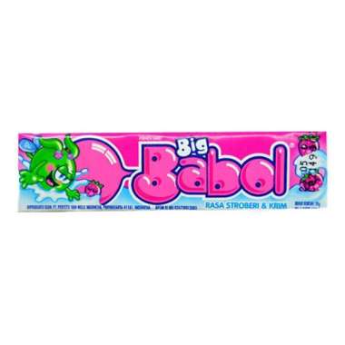 Big Babol Bubble Gum Strawberry 120Gr