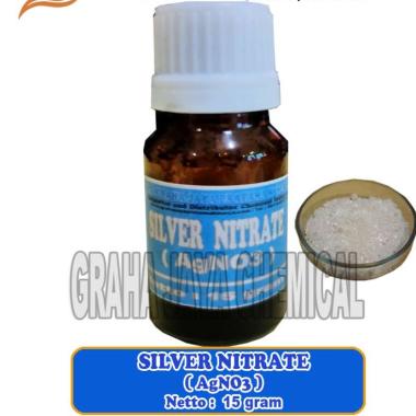 Perak Nitrat 99%-Silver Nitrate 99% (Agno3) 15 gram clear