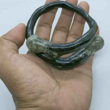 gelang AKAR BAHAR HITAM BONGGOL ANTIK HJ 256 MULTI