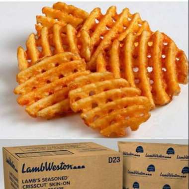 Kentang Lamb Weston Waffle Crisscut Fries 500 gr
