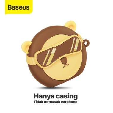 Baseus Case Silicone Earphone Earbuds TWS Bowie M2 Original Casing Brown