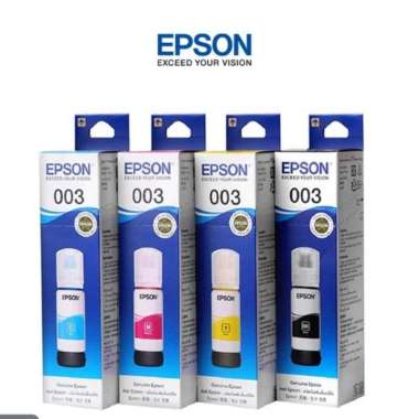 Tinta Epson 003 Original Epson L.3101PASTI GENUINE- RESMI- 1SET Multicolor