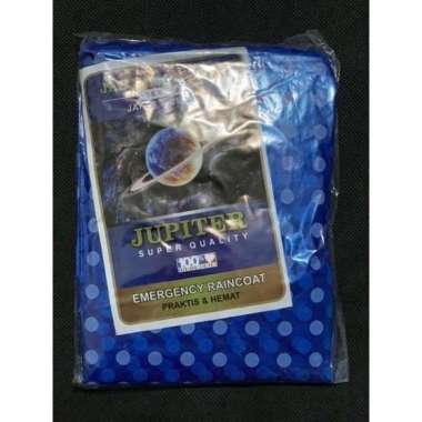 JUPITER Polkadot/jas hujan plastik setelan baju celana/mantel hujan Biru