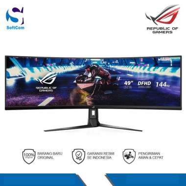 Asus ROG Strix XG49VQ Curved Gaming Monitor [49 Inch Ultra-Wide HDR/144Hz] Black