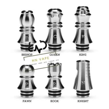Kizoku Chess Series 510 Drip Tip SILVER