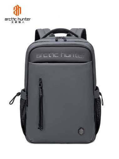 Arctic Hunter B00534 Tas Backpack Ransel Laptop pria 15.6" Abu-abu