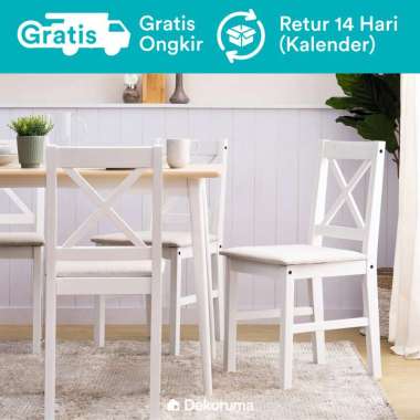 kursi makan kayu harga mei 2021 blibli
