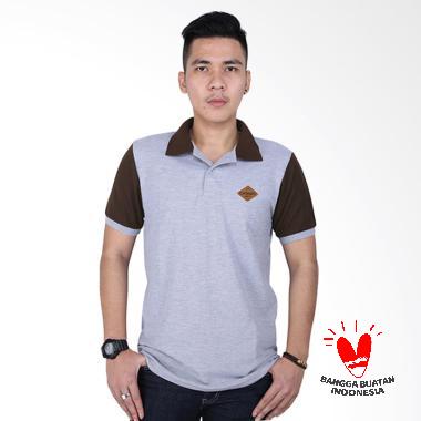 Catenzo Wangki Anthony PL 915 Kaos Polo Pria - Abu-abu