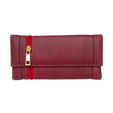 Baglis Elisa Dompet Wanita - Merah Tua