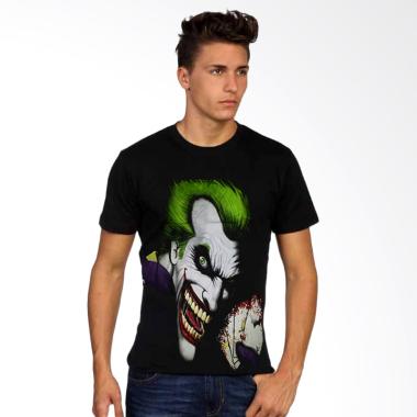 Fantasia Joker T-Shirt Pria - Hitam