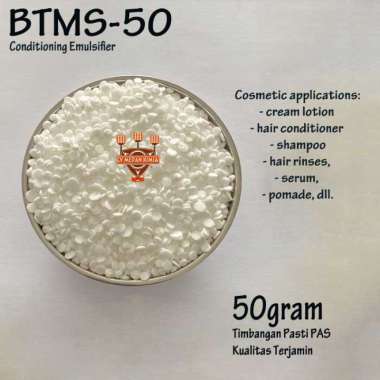BTMS-50 50gram Butylene Glycol Emulsifying Wax Cream Lotion Pomade Shampoo Hair Conditioner BTMS Con