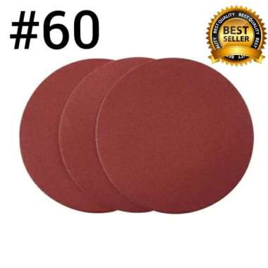 Amplas bulat-Velcro-Amplas gerinda tempel 4 inch Multicolor