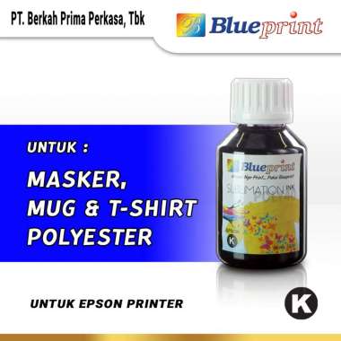 Blueprint Tinta Sublim Epson Printer Refill for Epson [100 mL/ 6 Warna] Black