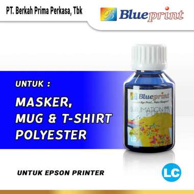 Blueprint Tinta Sublim Epson Printer Refill for Epson [100 mL/ 6 Warna] Light Cyan