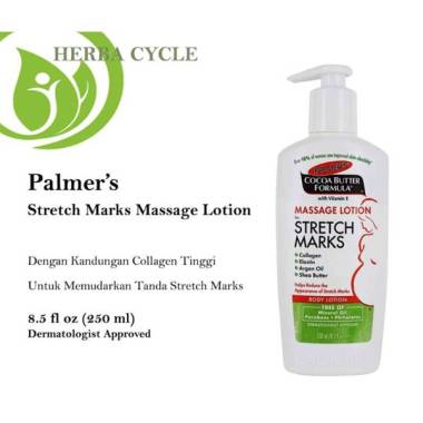 Palmers Stretch Marks Lotion Krim Pudarkan Tanda Selulit 250 mL]