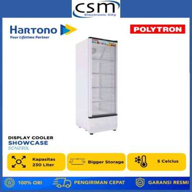 POLYTRON Showcase Cooler SCN 231 - 230 LITER Putih