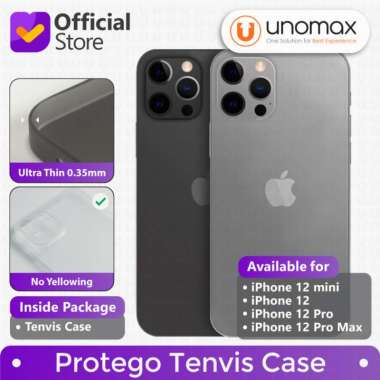 Case iPhone 12 (6.1") Protego Tenvis Ultra Thin Slim Casing iPhone 12 / 12 Pro (6.1") Smoke Black