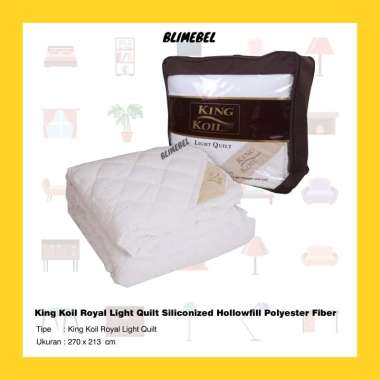 King Koil Royale Light Quilt Dacron / Selimut Kingkoil Blimebel putih