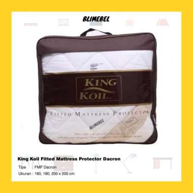 King Koil Fitted Mattress Protector Dacron / Pelindung Matras Tempat Tidur Kingkoil Blimebel 160 x 2