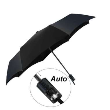 XIAOMI MIJIA SMART AUTOMATIC FOLDABLE MI UMBRELLA PAYUNG OTOMATIS Hitam