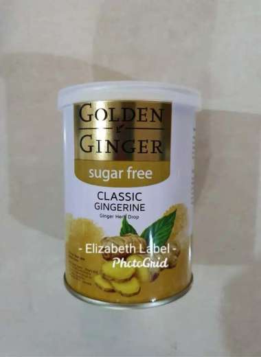Permen Jahe SUGAR FREE Rasa CLASSIC GINGER Golden Ginger Herb Candy Sunny Ville 100gr