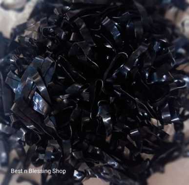 Karet Jepang Lebar Kiloan / Karet rambut Jepang Lebar / Ikat Rambut L Hitam 500gr