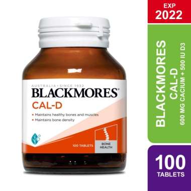 Blackmores Cal-D Calcium 600 mg/Vitamin D3 500 IU, 100 Tablets