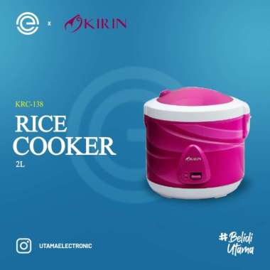 KIRIN Rice Cooker 2 Liter KRC-138 MAGENTA