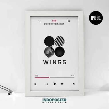 Poster Musik BTS Wings Album Player INDOPOSTER A2 60X40cm