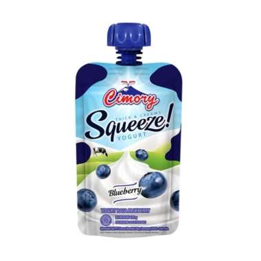 Promo Harga Cimory Squeeze Yogurt Blueberry 120 gr - Blibli