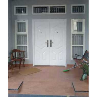 Pintu Baja Fortress Premium Utama Rumah Double Kupu Tarung Besar Putih