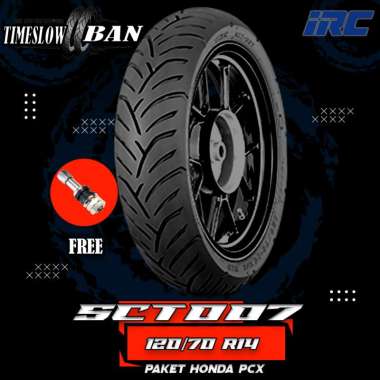 Ban Belakang Motor HONDA PCX // IRC SCT-007 120/70 Ring 14 Tubeless