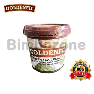 Bimbozone - GOLDENFIL GREEN TEA CRUNCHY - Selai Roti Filling kue Matcha [kemasan 1 kg]
