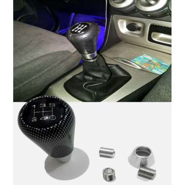 Gear Shift Knob Handle Perseneling Manual 3 Ulir Warna Carbon
