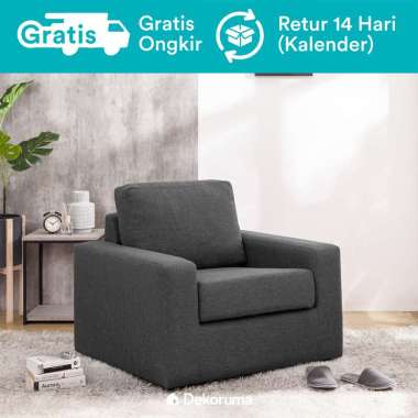 Dekoruma Michi Sofa MInimalis 1 Seater - Kursi Sofa Ruang Tamu Modern 1 Dudukan - -