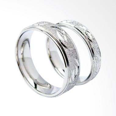 Cincin Couple Titanium Anti Karat CC020 (Female 6 & Male 8)