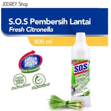 SOS Lantai Sereh 800ml Botol