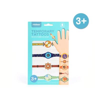 Mideer Temporary Tattoo Watch And Bracelet Boy mainan edukasi tattoo anak