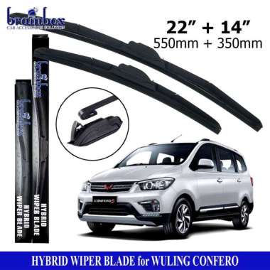 HIGH QUALITY Hybrid Wiper Blade Wuling Confero Wiper Kaca Mobil Karet Pembersih Kaca Mobil Wiper Kac