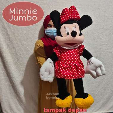 BONEKA MINNIE MOUSE VELBOA JUMBO 75CM