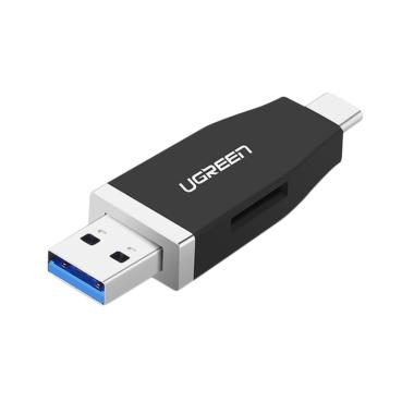 Ugreen Card Reader 2in1 USB 3.0+ Type-C - Hitam