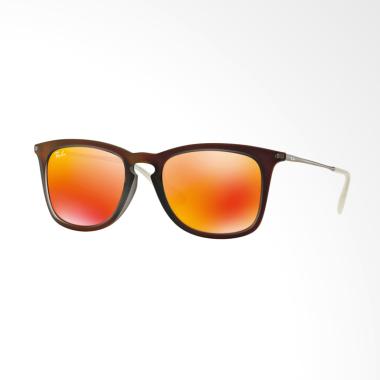Ray-Ban RB4221F 61676Q Sunglass - R ... Brown Mirror Orange Lens]