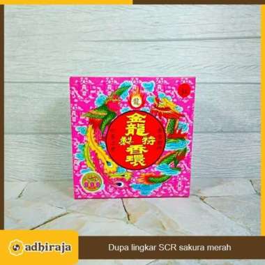Dupa hio wangi lingkar SCR sakura 24jam merah
